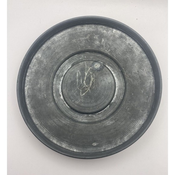 Vintage Music Box Aluminum Metal Powder Trinket Vanity Floral Top Used - Picture 9 of 13